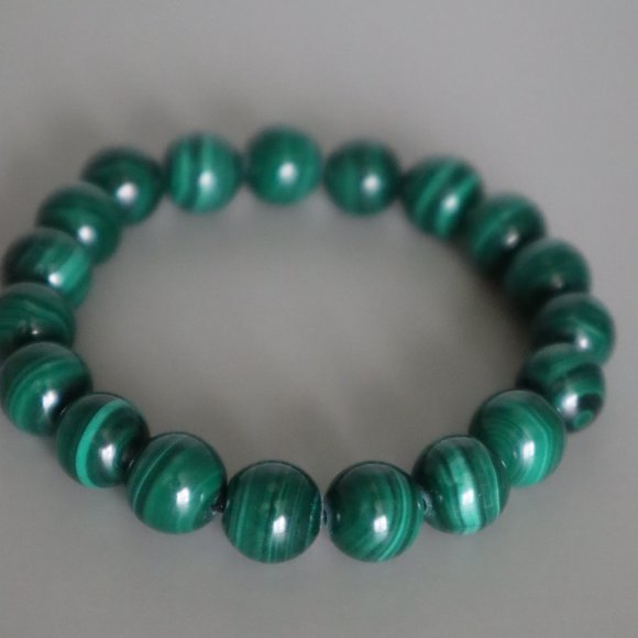 Malachite Stretch Bracelet - Picture 2 of 10